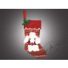Holiday Classics / Noel çorabı "Beyaz fiyonklu fiyonk", 6 adet