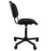 Armchair KR09, without armrests, imitation leather, black