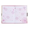 BRAUBERG / Notebook "Lady with the dog" SMALL FORMAT 56 sheets A6, 110x150 mm, hardcover, metal lock, gift wrapping, music + mirror, line