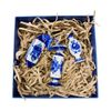 Гжельский Фарфоровый завод / A set of Christmas decorations "Sweets" in a traditional painting in a box