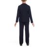 Jacket knitted in black with decorative elements on the two buttons for a boy