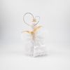 Потешный промысел / Christmas tree toy made of porcelain "Flying Angel with a Trumpet"
