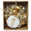 Kaemingk / Glasperlen für Weihnachtsbaum Vintage Christmas: Soft Gold 180 cm