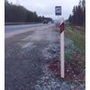 Signal posts, road sign posts made of fiberglass