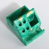 Сималенд / Organizer for stationery concrete "Marble green-gold"