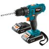 Drill screwdriver battery, 14.4 B, Li-Ion, 1350 rpm, 2 batteries, BORT BAB-14Ux2Li-FDK