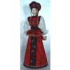 Потешный промысел / Porcelain souvenir doll "Girl's festive costume, early 20th century"