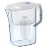 Water-cleaning jug Aquafor Atlant, 4 litres, with interchangeable cassette, resource meter, white