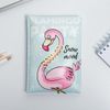 ArtFox / Set: passport cover-cloud and diary-cloud "Flamingo winter party"
