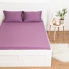 Этель / Fitted sheet 180 * 200 * 25 cm, lavender, 100% cotton, mako-satin, 125 g / m²