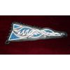 Triangular bracelet with buttons made of genuine leather with silver thread embroidery