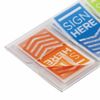 Bookmark adhesive POST-IT "Put Your signature", plastic, 24 mm, 3 colors x 20 pieces