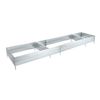 Greengo / Galvanized bed, 585 × 100 × 30 cm