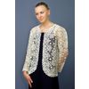 Снежинка / Snowflake / Women's lace jacket "Waltz of flowers"