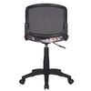 Sedia CH-296NX / GRAFFITY, senza braccioli, nera con motivo