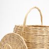 Vegetable basket round tall with lid