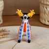 Дымковская глиняная игрушка / Figurine "Deer with blue spots"