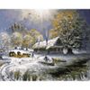 Опт-картина / Malen nach Zahlen 40x50 Winter im Dorf