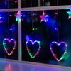Luazon Lighting / Garland "Fringe" with attachments "Heart"