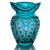 Гусевской Хрустальный завод / Crystal vase for flowers "Poppies" turquoise