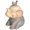 HILLTOP / Tea "Ceylon Morning" black leaf 100 g, ceramic tea caddy "ELEPHANT LUXE GRAY"