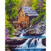 Опт-картина / Sayılara göre boyama 40x50 Su değirmeni