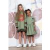 Knitwear dress with applique “Raccoon” for children