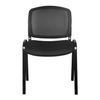A chair for staff and visitors of "Vicky", black frame, back mesh, black