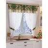 ВиЭлСи / Set of curtains for the kitchen "Smell of pine needles"