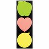 BRAUBERG / Self-adhesive block (stickers) curly NEON "Assorted", 3 colors x 50 sheets, euro hanger
