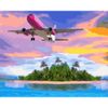 Опт-картина / Pintura por números Avião 40x50