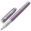 Ручка-роллер PARKER "IM Premium Dark Violet CT", корпус фиолетовый с гравировкой, хромированные детали, черная