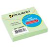 BRAUBERG / Self-adhesive block (stickers) PASTEL, 76x76 mm, 100 sheets, green