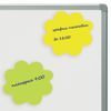 BRAUBERG / Self-adhesive block (stickers) shaped NEON "Flower", 250 sheets, 5 colors
