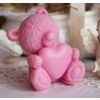 Milotto / Soap "In Love Valentine Bear" dark pink