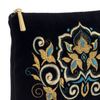 Торжокские золотошвеи / Velvet cosmetic bag "Stone flower"