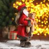 Зимнее волшебство / Doll "Santa Claus, in a red coat with a bear"