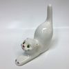Porcelain figurine "Kitty white"