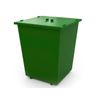 The container of 0.75 m3 with lid I902 powder paint