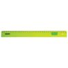 Ruler plastic 30 cm, PYTHAGORAS, transparent, neon, assorted