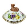 Гжельский Фарфоровый завод / Pancake maker All for the cat Shrovetide in painting Fruit diameter 26.5 cm