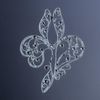 Снежинка / Snowflake / Brooch "Iris" with crystals