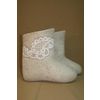 Снежинка / Snowflake / Boots with a carved edge
