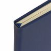 BRAUBERG  / Leather-look notebook "Metropolis X", 80 sheets A5 (148x218 mm), elastic band, dark blue