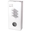 BRABIX / Office and household shelf (trolley) 3 tiers, on wheels, metal, silver, 43.5x26x62.5 cm