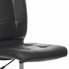 BRABIX / Armchair "Stream MG-314", without armrests, five-ray silver, eco-leather, black,