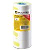 Label tape 26х12 mm, wave, yellow, set of 5 rolls 800 EA., BRAUBERG