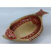 Беломорские узоры / The wooden dish "Flounder" Mezenskaya painting