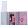 BRAUBERG / Notebook with notebook "Girl" SMALL FORMAT 50 + 50 sheets A6, 88x125 mm, hardcover
