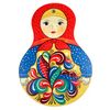 Беломорские узоры / Board kitchen wooden "Matryoshka. Rakulskaya painting"
